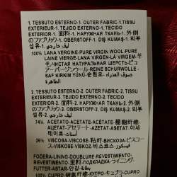 Versace Red Wool Corset Long Sleeve Mini Dress S
