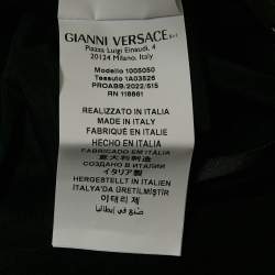 Versace Pink/Black Silk and Crepe Mixed Media Halter Neck Mini Dress S
