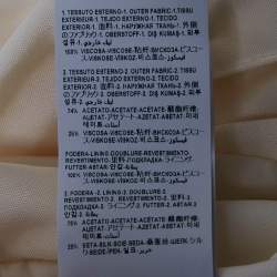 Pre Owned فستان فيرساتشي كريمي جيرسي وكريب ميدوسا 95 مثني مقاس وسط (ميديم)