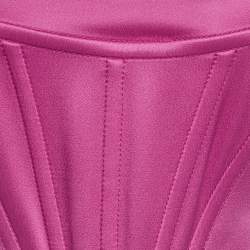 Pre Owned كورسيه توب فيرساتشي ساتان وردي ميدوسا 95 مقاس صغير - سمول