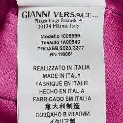 Pre Owned كورسيه توب فيرساتشي ساتان وردي ميدوسا 95 مقاس صغير - سمول