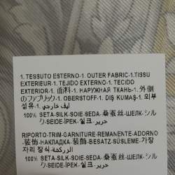 Pre Owned Versace Beige Barocco Checkerboard Silk Mini Skirt M