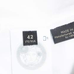 Versace White Medusa Signature Printed Cotton Crewneck T-Shirt M