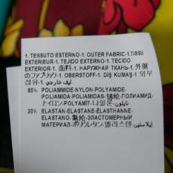 Pre Owned Versace Multicolor Voyage Barocco Print Stretch Jersey Leggings S