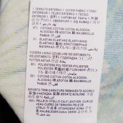 Pre Owned  Versace Green Jungle Print Denim Mini Skirt L