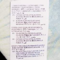 مملوكة مسبقًا Versace Green Jungle Print Denim Mini Skirt M