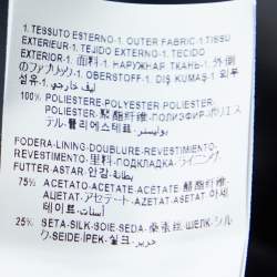 Pre Owned Versace Grey Snake Print Crepe Flared Mini Dress L