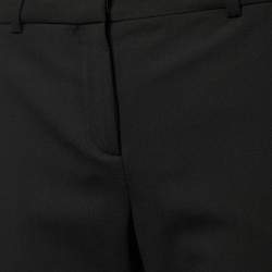 Versace Black Stretch Wool Tailored Trousers M