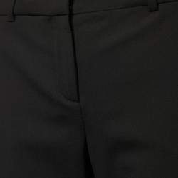 Versace Black Stretch Wool Tailored Trousers XL