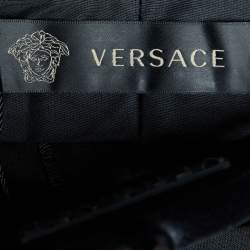 Versace Black Stretch Wool Tailored Trousers XL