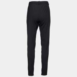 Versace Black Stretch Wool Tailored Trousers XL