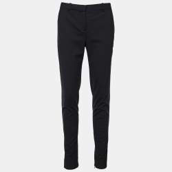 Versace Black Stretch Wool Tailored Trousers XL