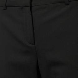 Pre Owned بنطلون فيرساتشي مفصل صوف مرن أسود مقاس صغير ( سمول )