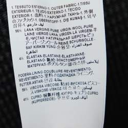 Pre Owned بنطلون فيرساتشي مفصل صوف مرن أسود مقاس صغير ( سمول )