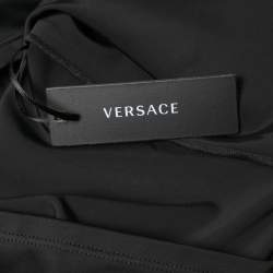 Pre Owned Versace Black Medusa Waistband Swim Shorts XXL