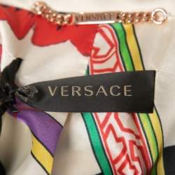Versace Multicolor Printed Cotton Sleeveless Blazer & Pants S