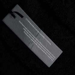 Pre Owned Versace Home Black Logo Terry Cotton Baroque Tie-Waist Bathrobe L