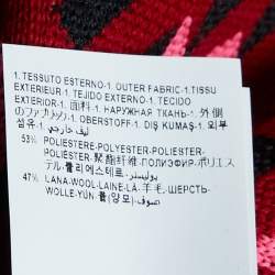 Versace Parade Red La Greca Jacquard Knit Cocoon Sweater M