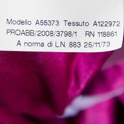 Pre Owned Versace Fuchsia Pink Jersey Knot Detail Sleeveless Top L