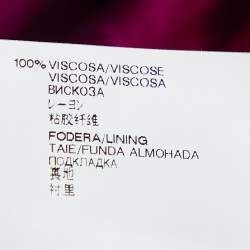 Pre Owned Versace Fuchsia Pink Jersey Knot Detail Sleeveless Top L