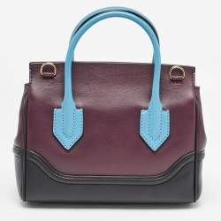 Pre Owned Versace Tricolor Leather Palazzo Empire Tote