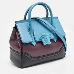 Pre Owned Versace Tricolor Leather Palazzo Empire Tote