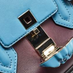 Pre Owned Versace Tricolor Leather Palazzo Empire Tote