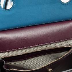 Pre Owned Versace Tricolor Leather Palazzo Empire Tote