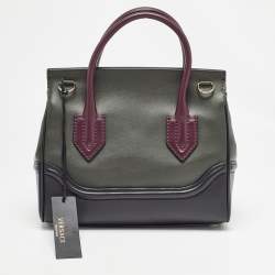 مملوكة مسبقًا حقيبة يد توتس فيرساتشي بالازو جلد ثلاثي اللون
