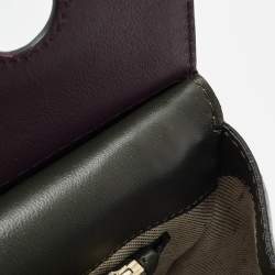 مملوكة مسبقًا حقيبة يد توتس فيرساتشي بالازو جلد ثلاثي اللون