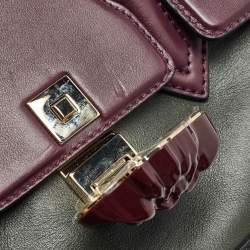 مملوكة مسبقًا حقيبة يد توتس فيرساتشي بالازو جلد ثلاثي اللون