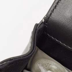 Versace Black Leather Virtus Flap Saddle Bag