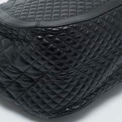 Versace Black Quilted Leather Large Greca Goddess Tote