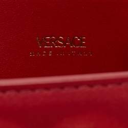 Pre Owned حقيبة يد فيرساتشي ميدوسا جلد أحمر 95