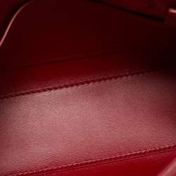 Pre Owned حقيبة يد فيرساتشي ميدوسا جلد أحمر 95