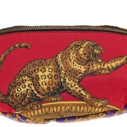 Versace Multicolor Printed Nylon Belt Bag