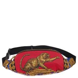 Versace Multicolor Printed Nylon Belt Bag