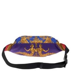 Versace Multicolor Printed Nylon Belt Bag