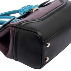 Pre Owned Versace Tri Color Leather Palazzo Empire Tote