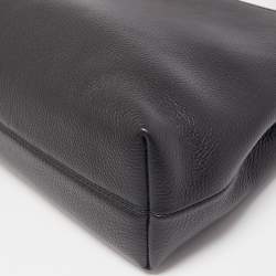 Versace Black Leather Virtus Hobo