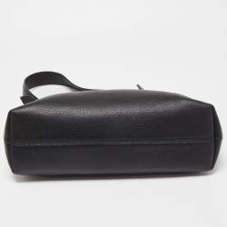 Versace Black Leather Virtus Hobo