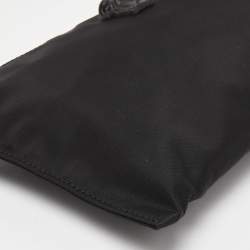 Versace Black Nylon Medusa Wristlet Pouch