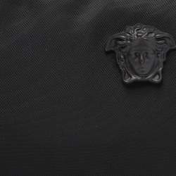 Versace Black Nylon Medusa Wristlet Pouch