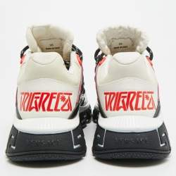 Pre Owned حذاء رياضي فيرساتشي تريجريكا جلد وقماش متعدد الألوان مقاس 37.5