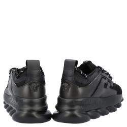 Pre Owned Versace Black Chain Reaction Women's Sneakers Size EU 39