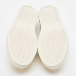 Versace Multicolor Leather Medusa  Slip On Sneakers Size 40