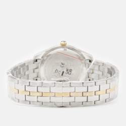 Versace Green Two-Tone Stainless Steel Greca VE6C00423 Women's Wristwatch 35 mm