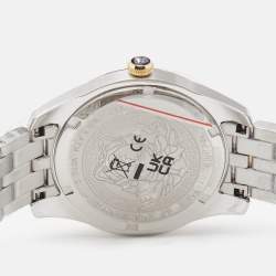 Versace Green Two-Tone Stainless Steel Greca VE6C00423 Women's Wristwatch 35 mm