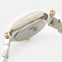Versace Champagne Two Tone Stainless Steel Reve VE8B Women's Wristwatch 35 mm 