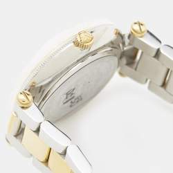 Versace Champagne Two Tone Stainless Steel Reve VE8B Women's Wristwatch 35 mm 